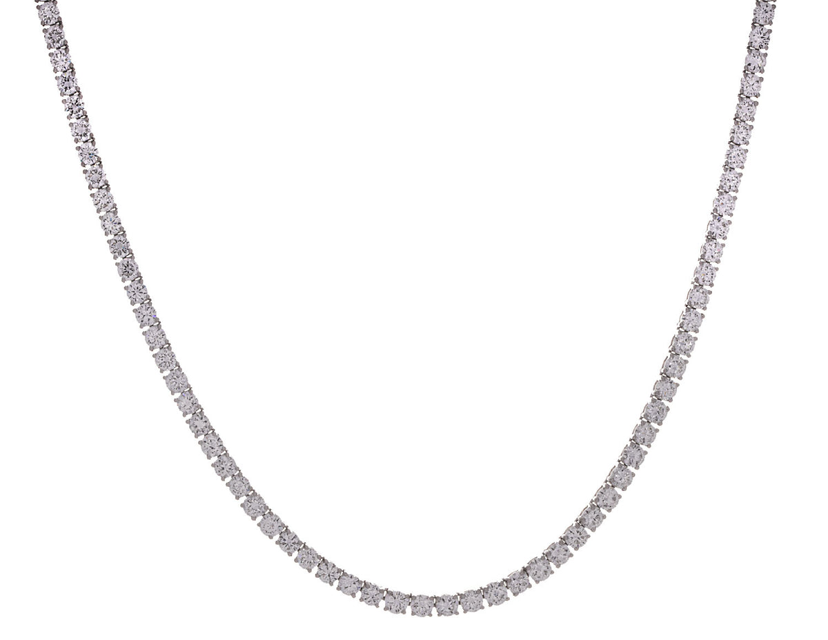 10ct. t.w. Newborn Lab Created Diamond Tennis Necklace in 10K White Gold