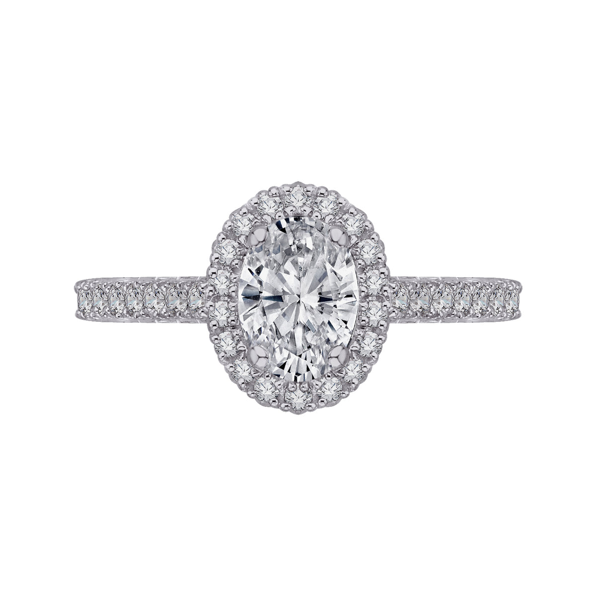 1/2ct. t.w. Round Cut Diamond Engagement Ring in 14K White Gold