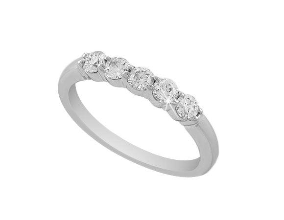1/2ct. t.w. Kessler 81 Round Diamond Ring in 14K White Gold