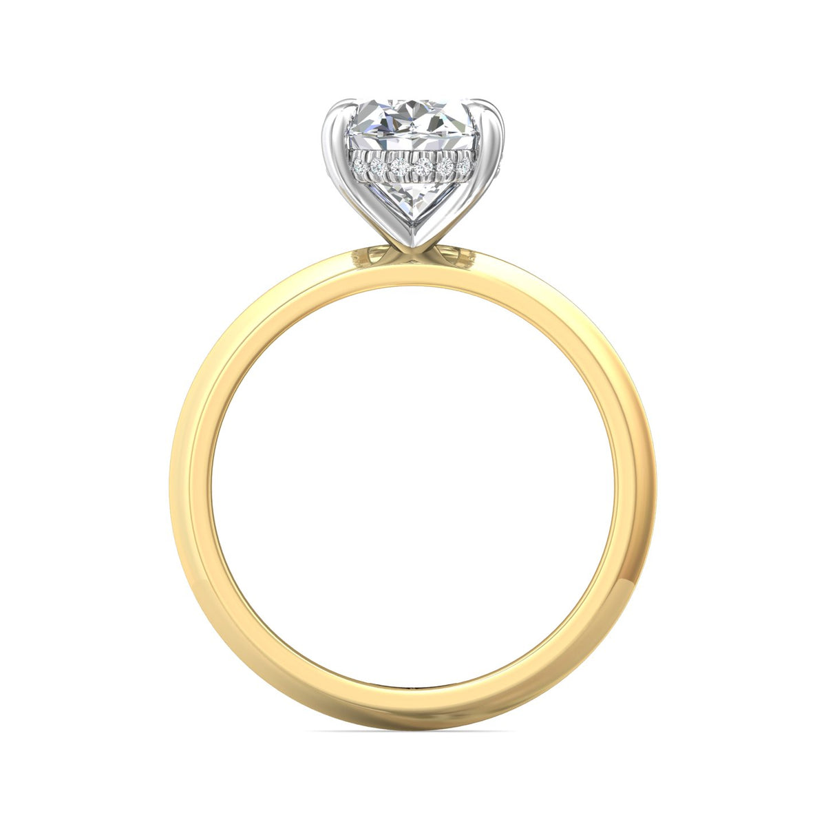 .05ct. t.w. Diamond Engagement Ring in 14K Yellow and White Gold