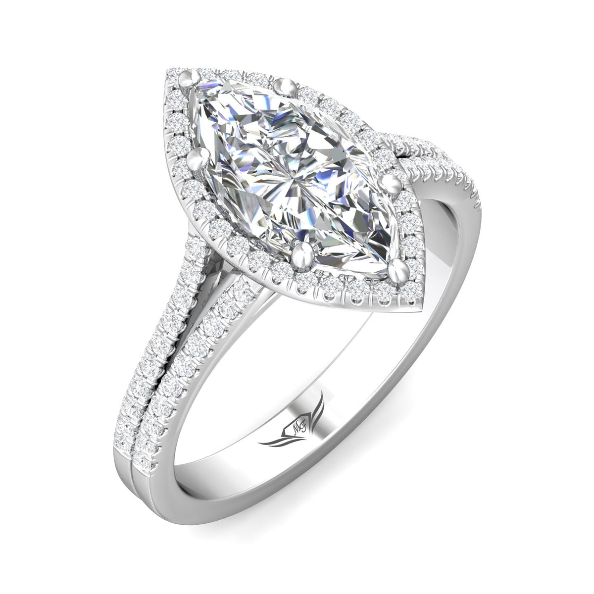 2/5ct. t.w. Diamond Engagement Ring in 14K White Gold