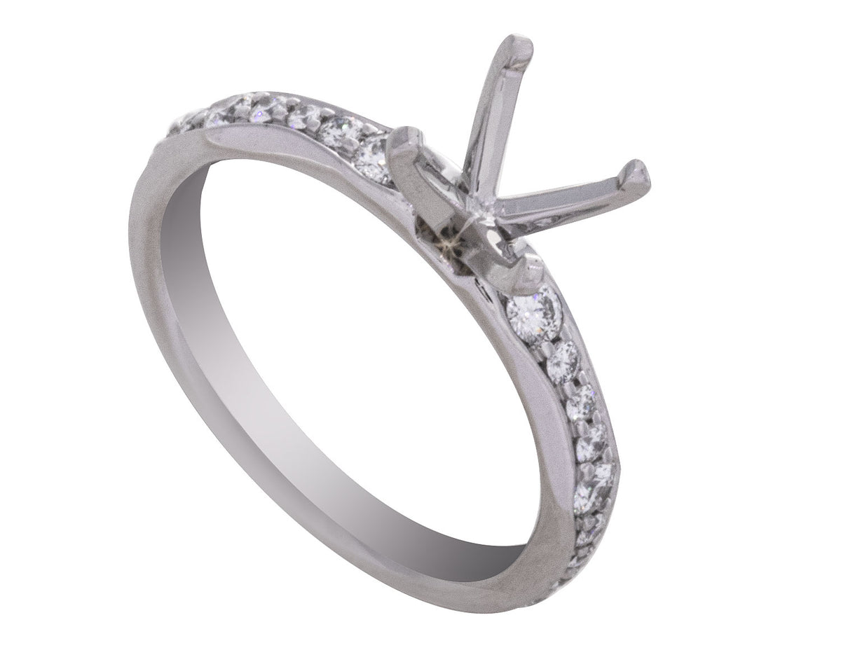 2/5ct. t.w. Kessler 81 Diamond Engagement Ring in Platinum