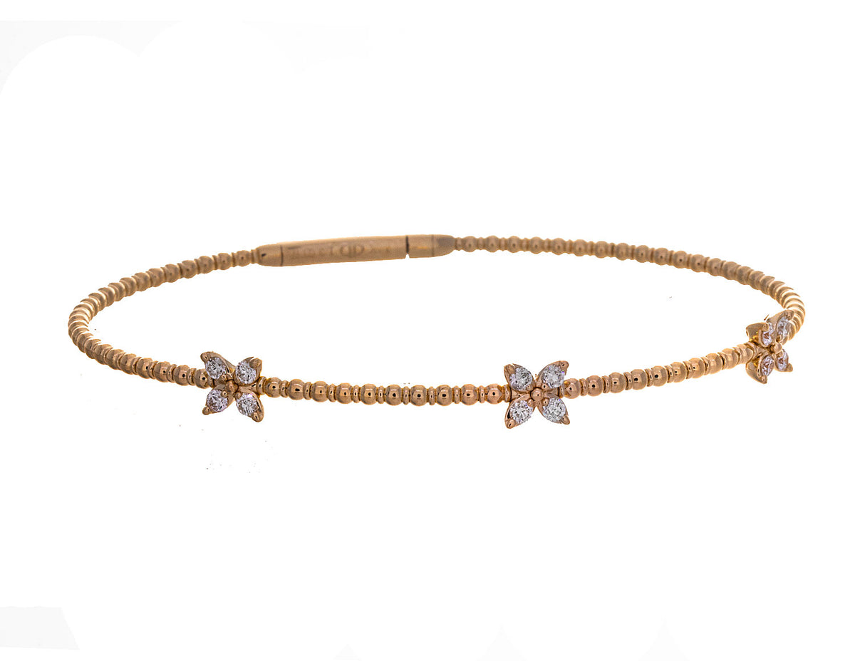1/2ct. t.w. Diamond Flexie Bangle Bracelet in 14K Yellow Gold