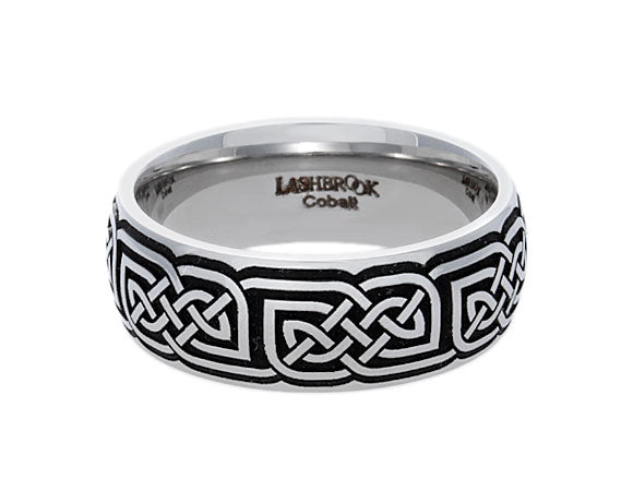 8mm Cobalt Chrome Comfort Fit Men's Wedding Band