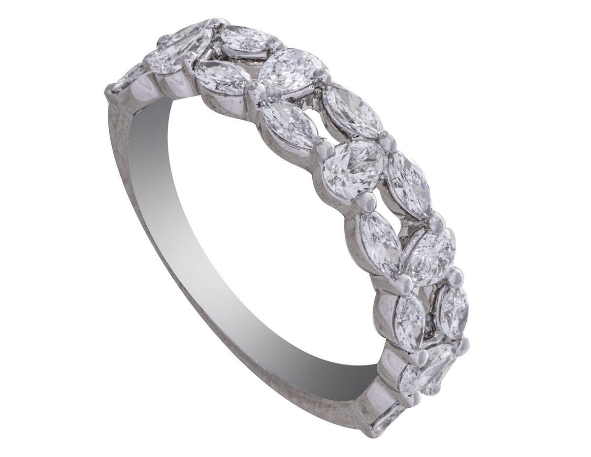 1 1/10ct. t.w. Diamond Fashion Ring in 14K White Gold