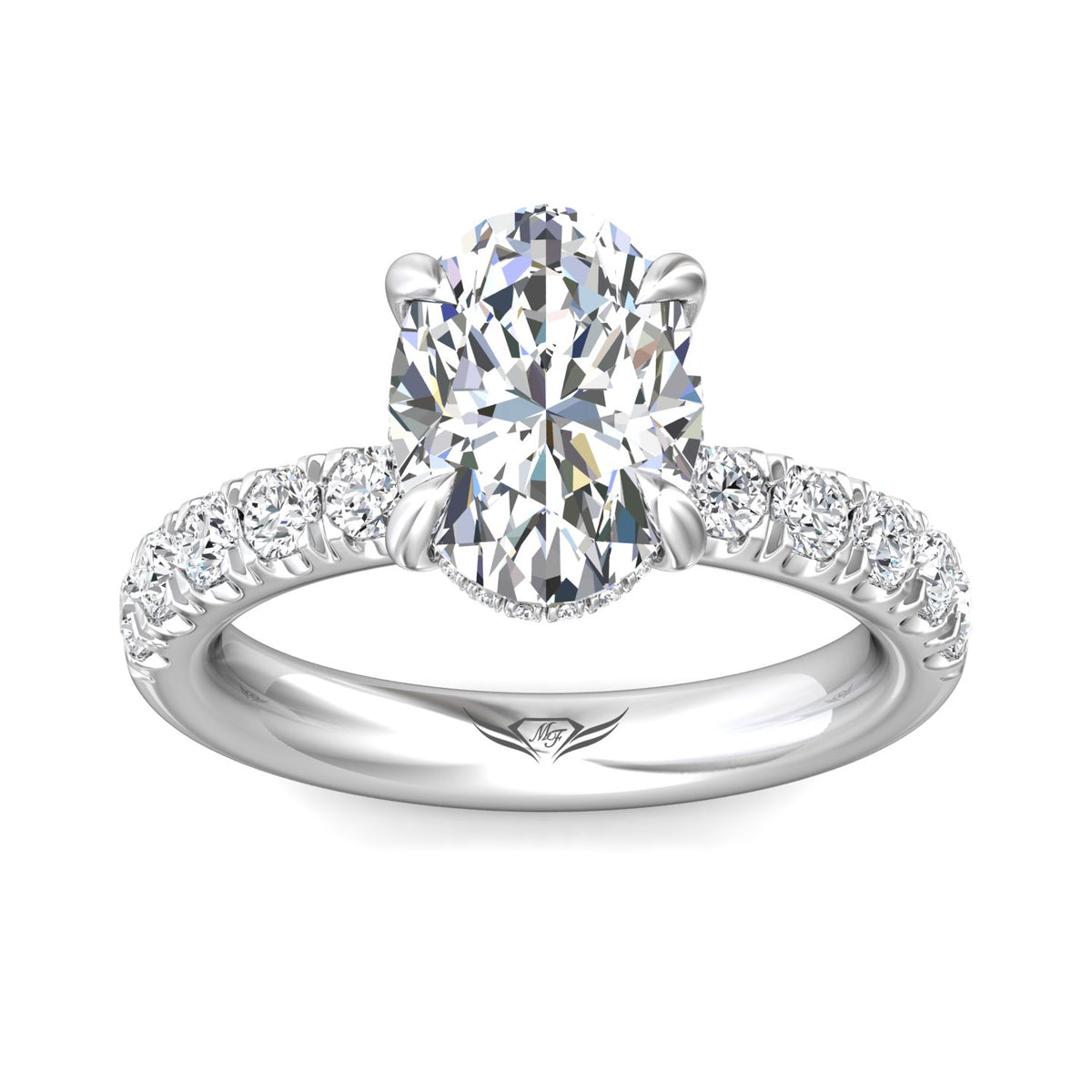 3/4ct. t.w. Diamond Engagement Ring in 14K White Gold