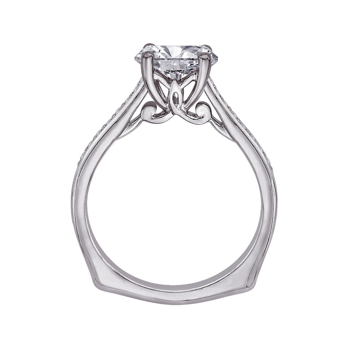 1/6ct. t.w. Diamond Engagement Ring in 14K White Gold