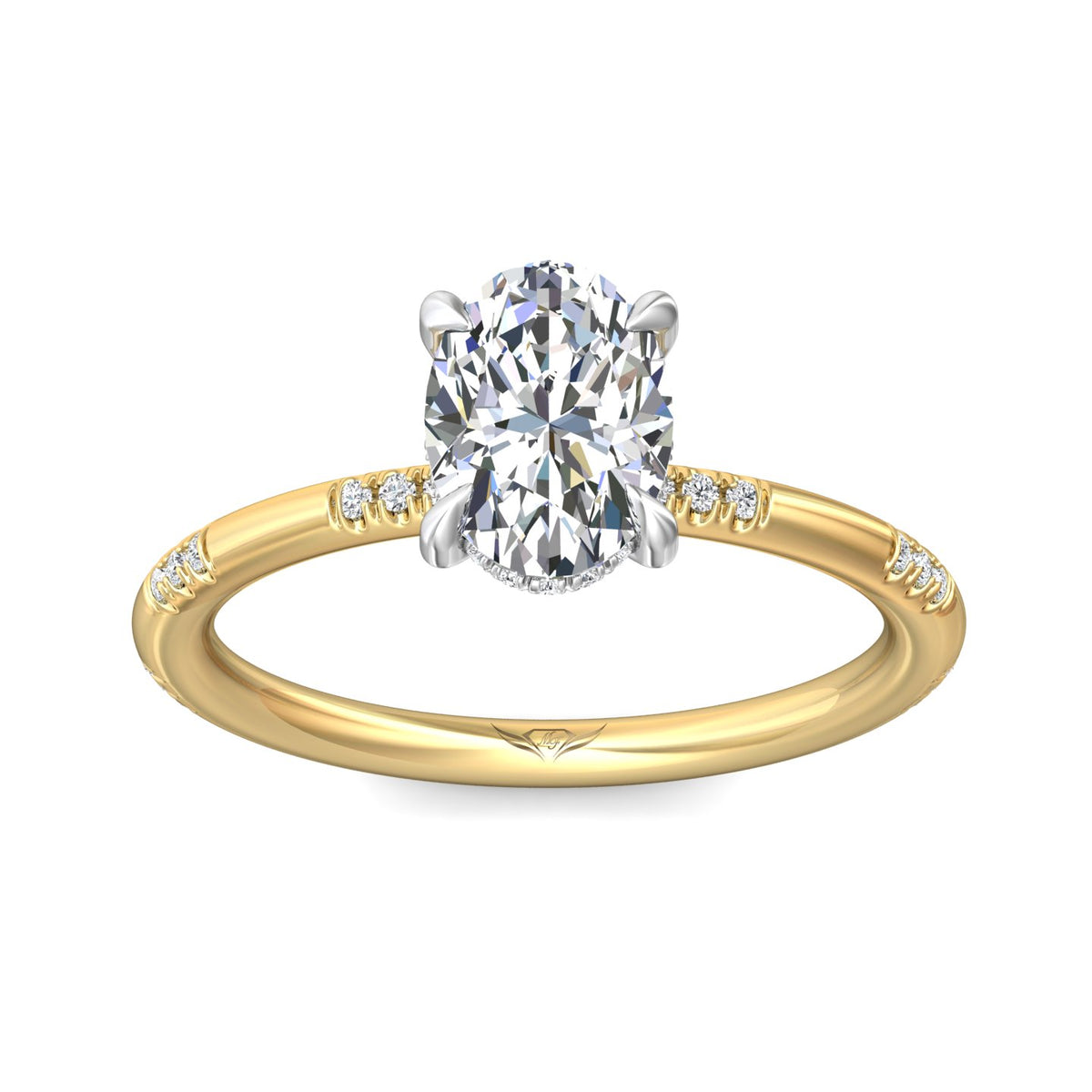 1/7ct. t.w. Diamond Engagement Ring in 14K Yellow and White Gold