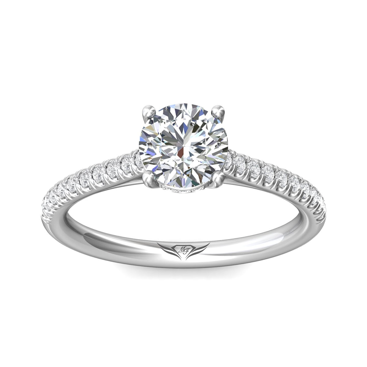 1/4ct. t.w. Diamond Engagement Ring in 14K White Gold