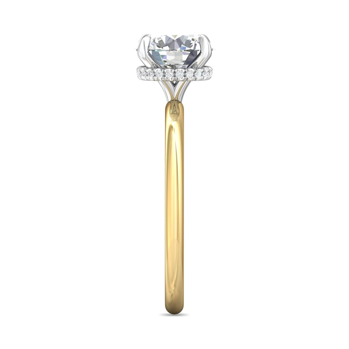 1/14ct. t.w. Diamond Engagement Ring in 14K Yellow & White Gold