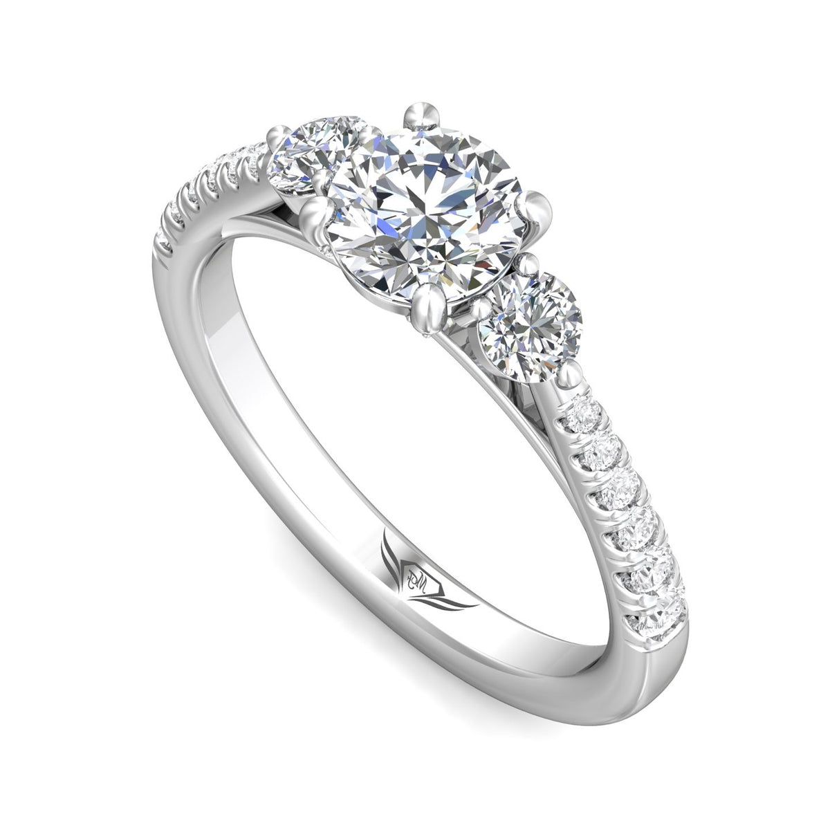 1/2ct. t.w. Diamond Engagement Ring in 14K White Gold