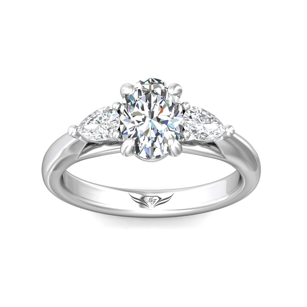 1/3ct. t.w. Diamond Engagement Ring in 14K White Gold