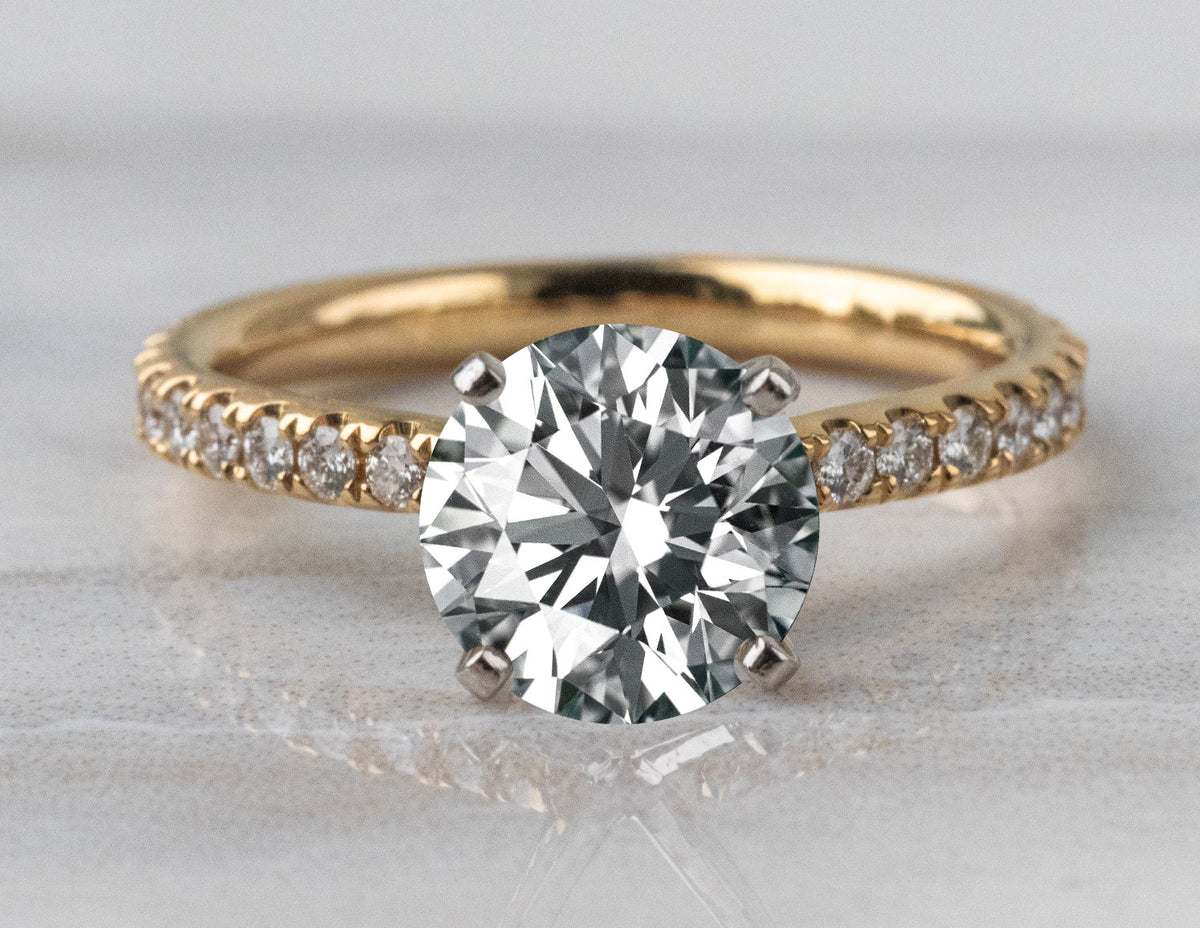 1/4ct. t.w. Kessler 81 Diamond Engagement Ring in 18K Yellow Gold