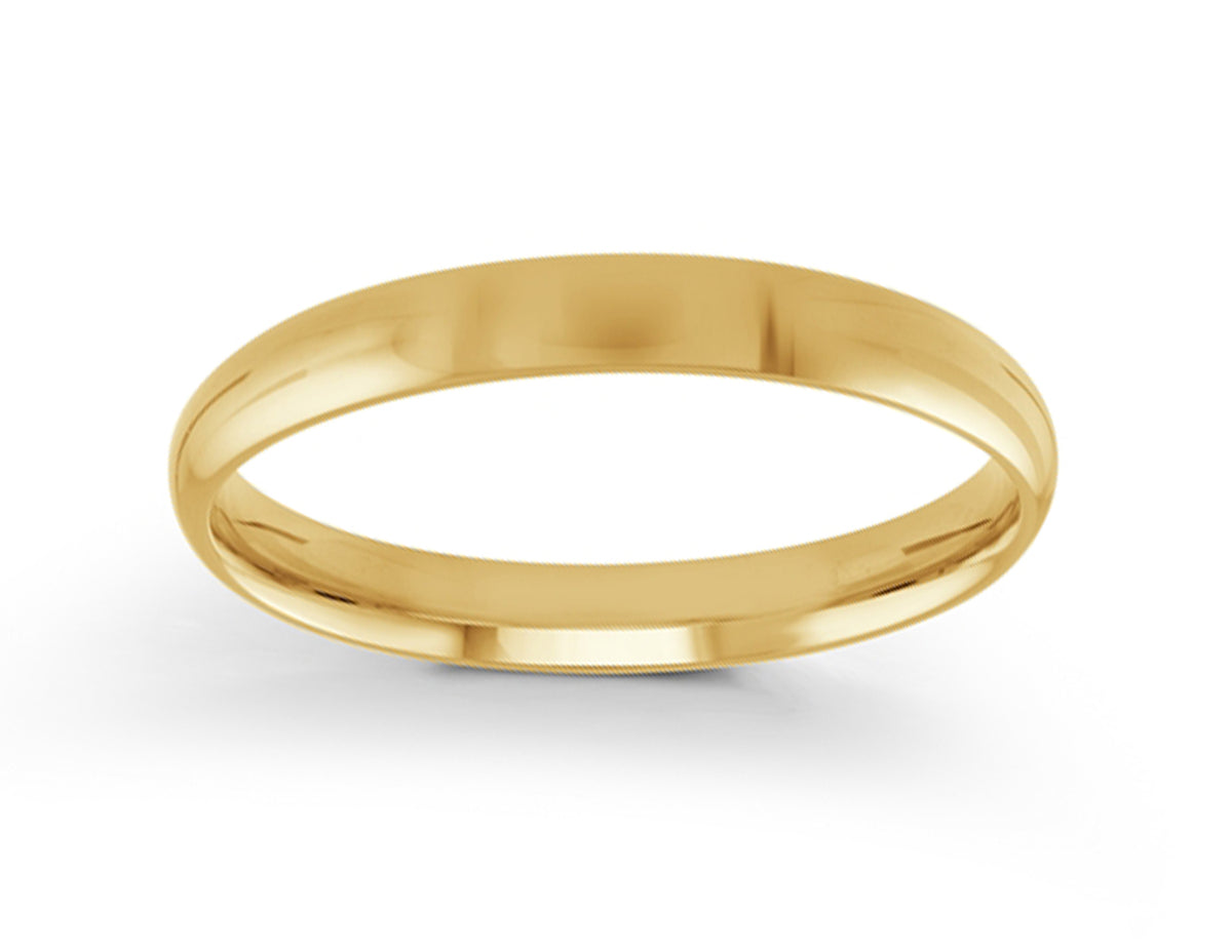 3mm Wedding Ring in 14K Yellow Gold