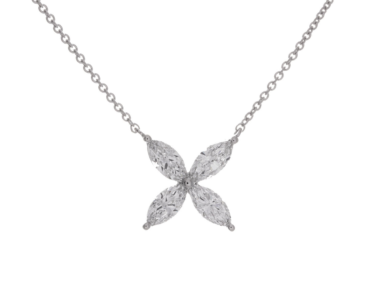 1ct. t.w. Diamond Fashion Necklace in 14K White Gold