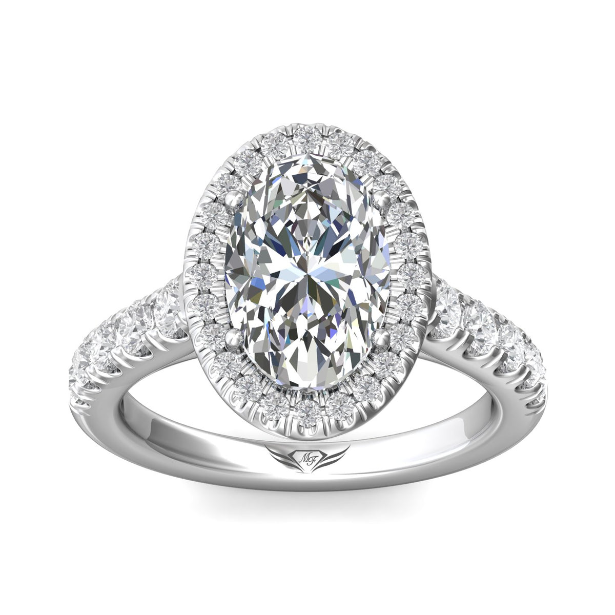 3/4ct. t.w. Diamond Engagement Ring in 14K White Gold