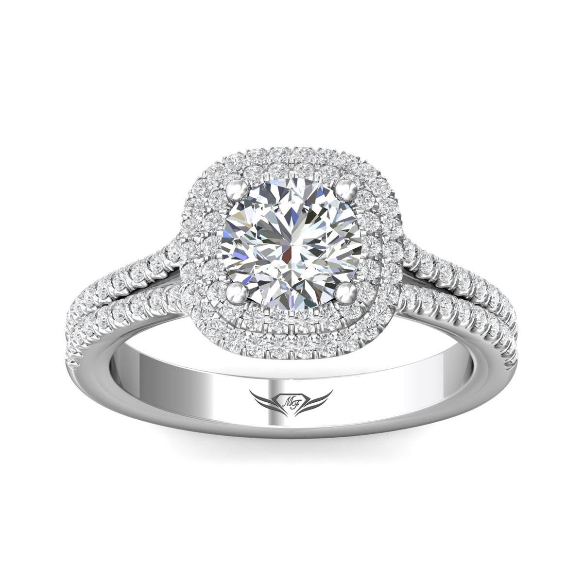 1/2ct. t.w. Diamond Engagement Ring in 14K White Gold