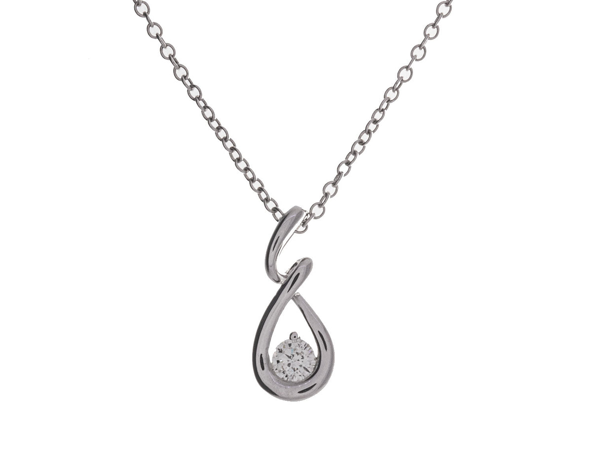 1/10ct. Kessler 81 Diamond Infinity Pendant in Sterling Silver