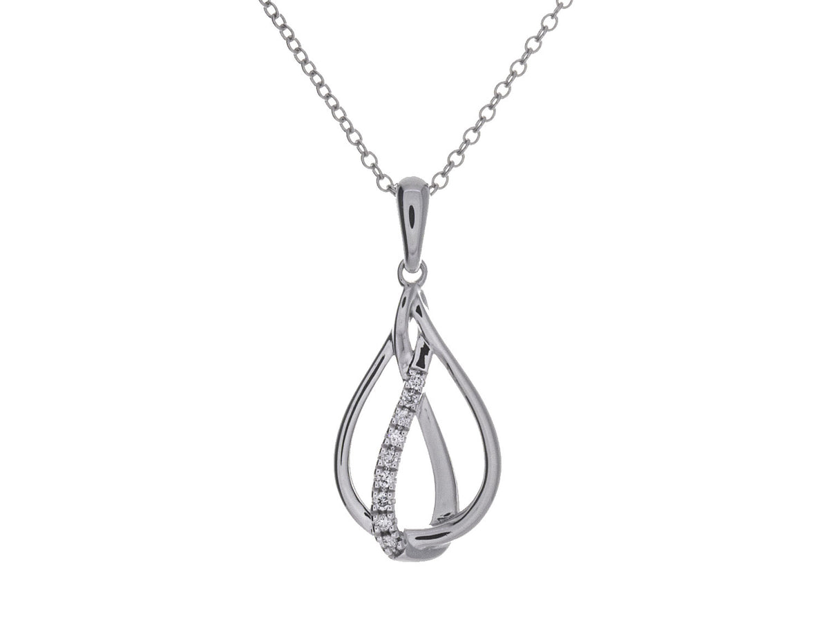 .04ct. t.w. Diamond Pendant in Sterling Silver