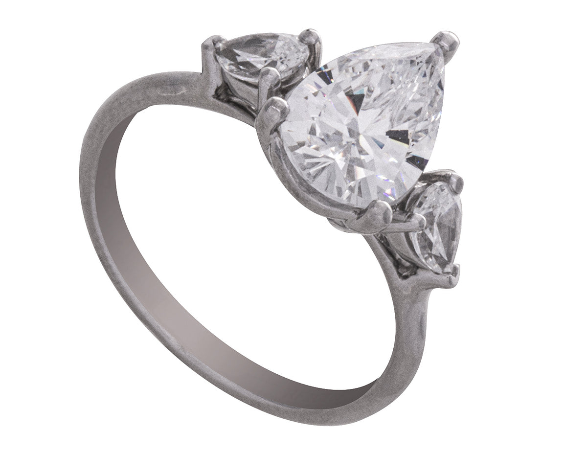 2/5ct. t.w. Newborn Lab Created Diamond Engagement Ring in 14K White Gold