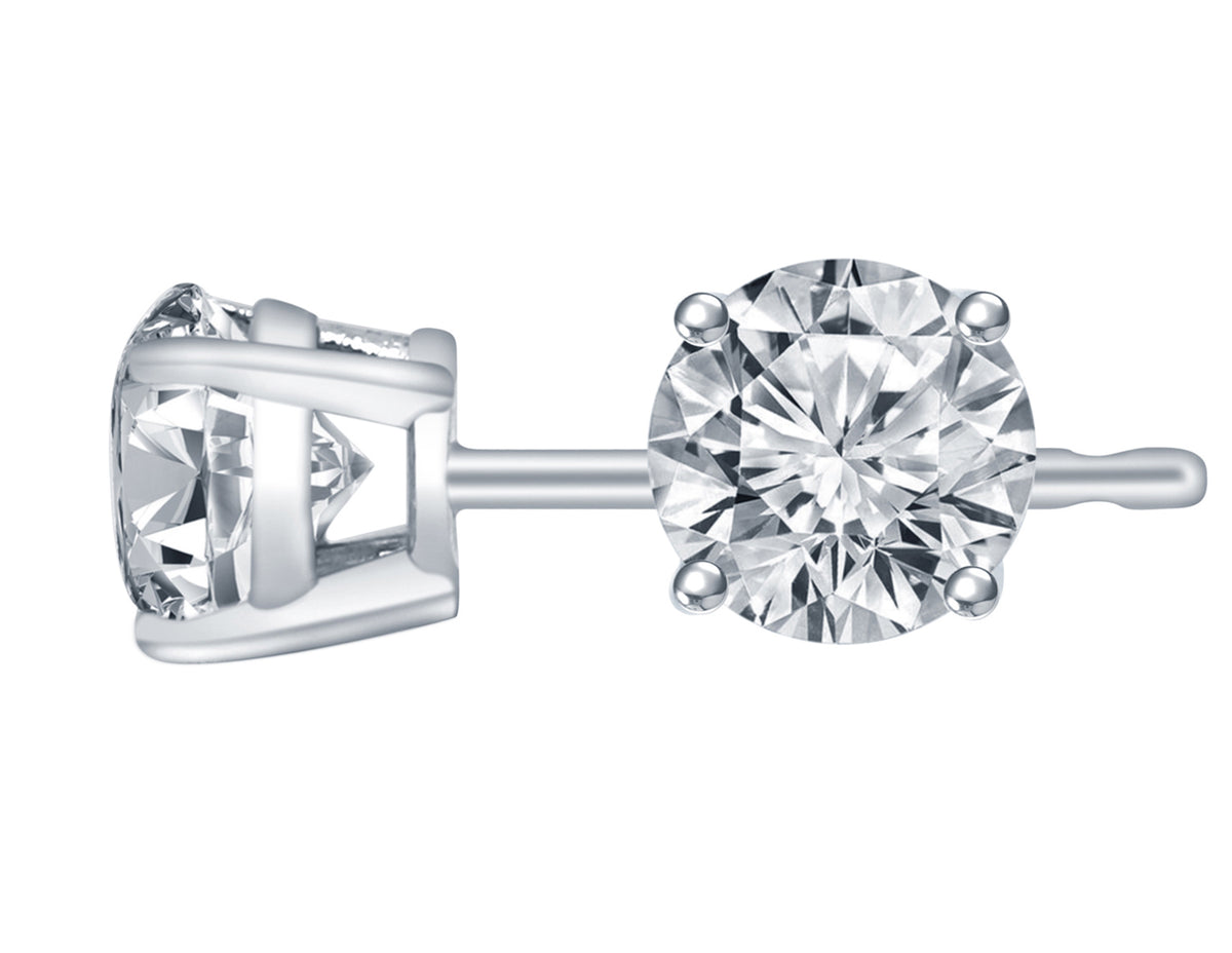 2ct. t.w. Diamond Stud Earrings in 14K White Gold