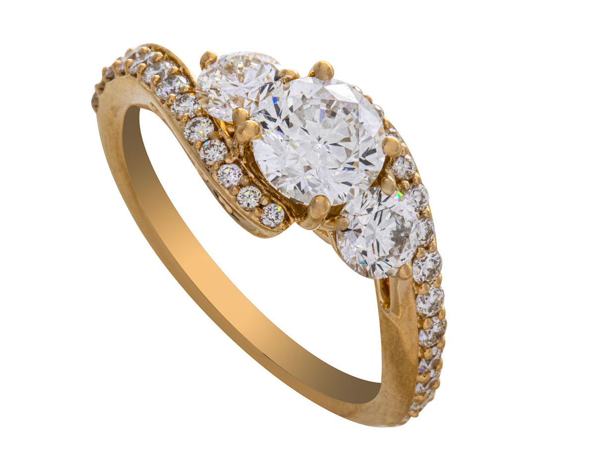 2ct. t.w. Kessler 81 Diamond Engagement Ring in 14K Yellow Gold