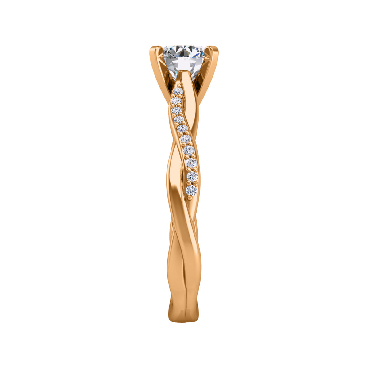 1/10ct. t.w. Diamond Engagement Ring in 14K Yellow Gold