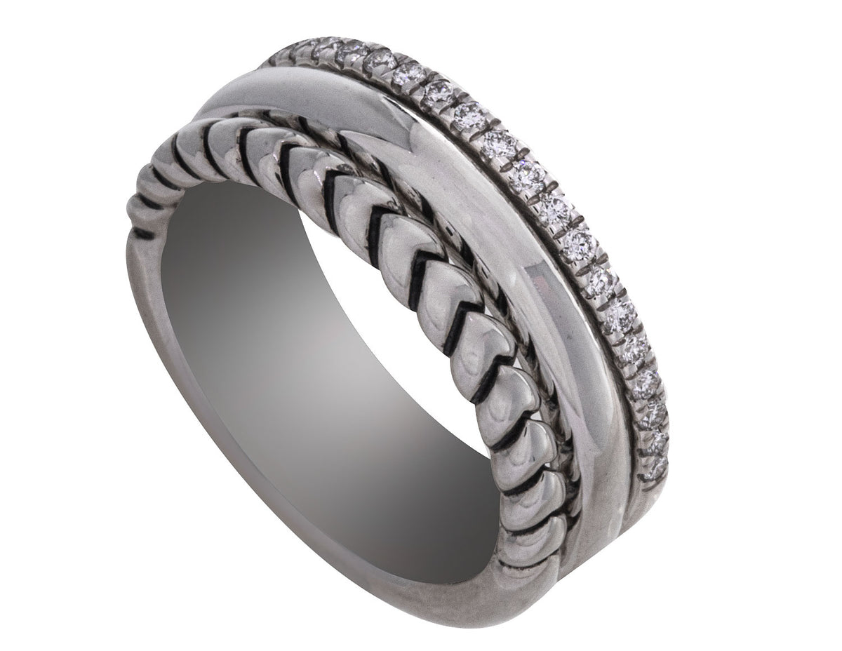 1/5ct. t.w. Diamond Fashion Ring in Sterling Silver