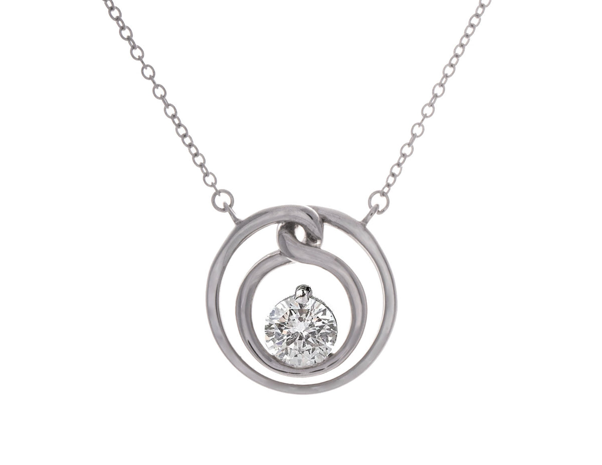3/4ct. Kessler 81 Diamond Pendant in 14K White Gold