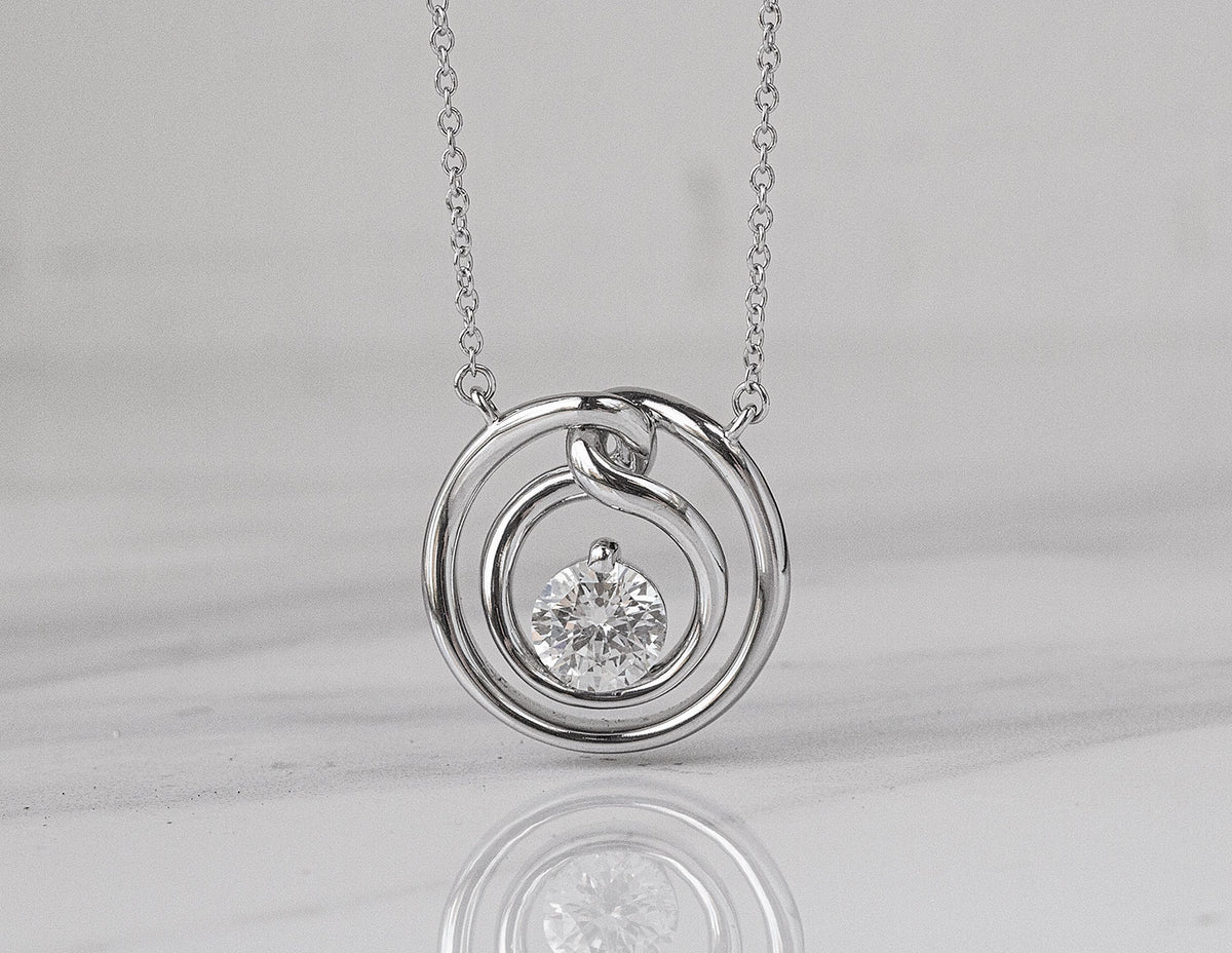 3/4ct. Kessler 81 Diamond Pendant in 14K White Gold