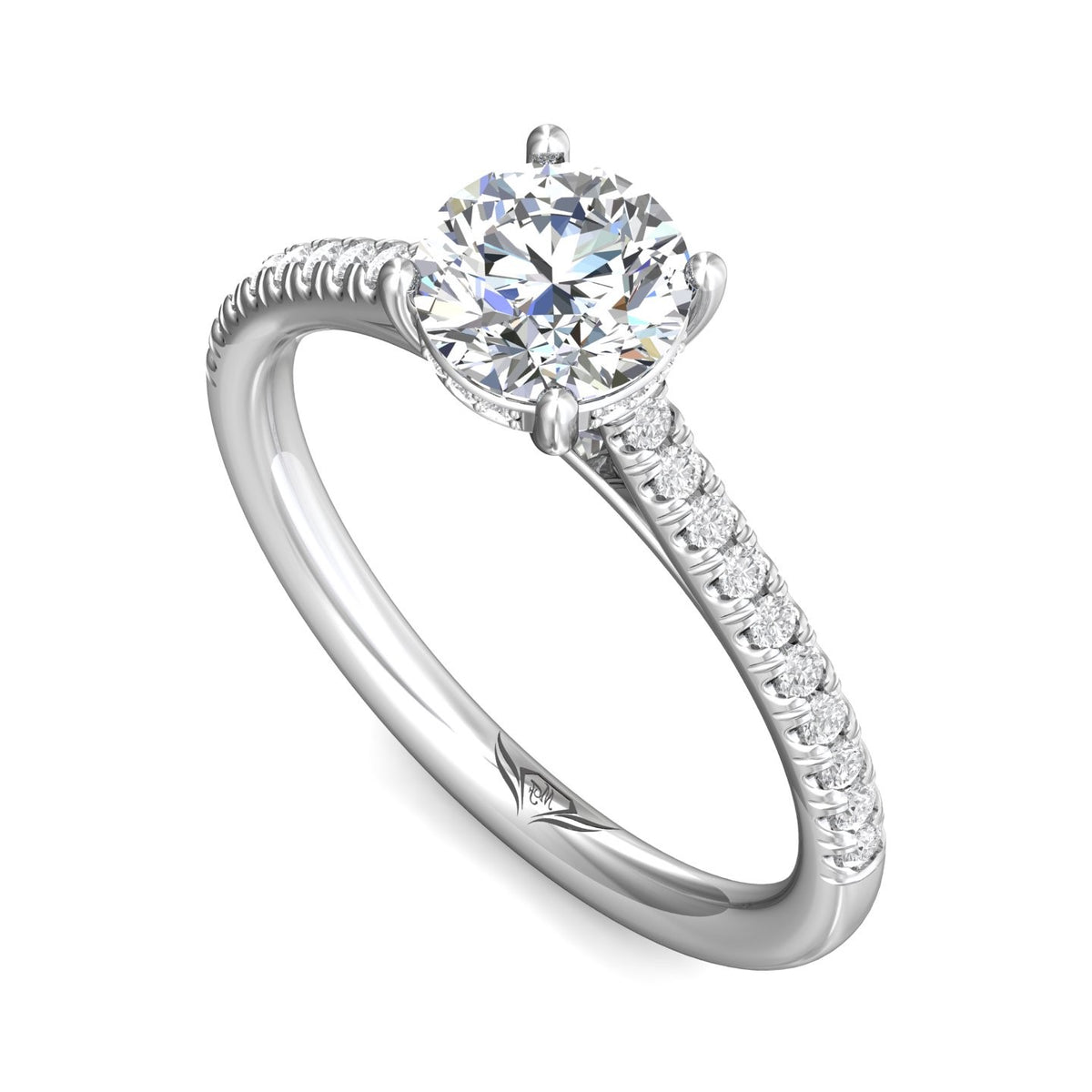 1/4ct. t.w. Diamond Engagement Ring in 14K White Gold