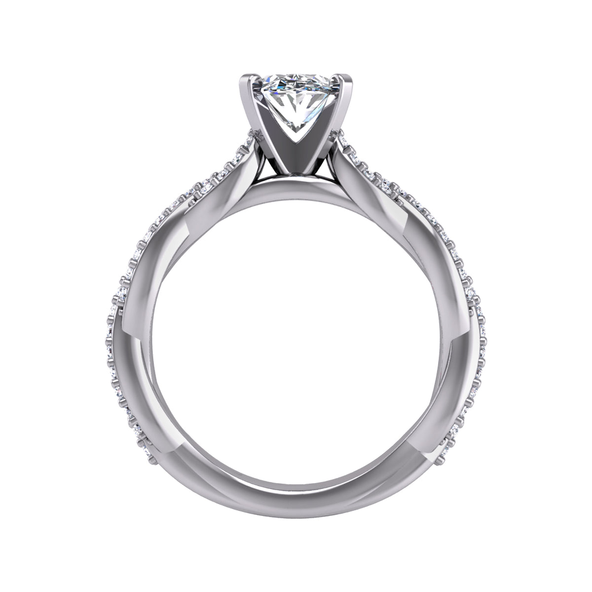 1/4ct. t.w. Diamond Engagement Ring in 14K White Gold