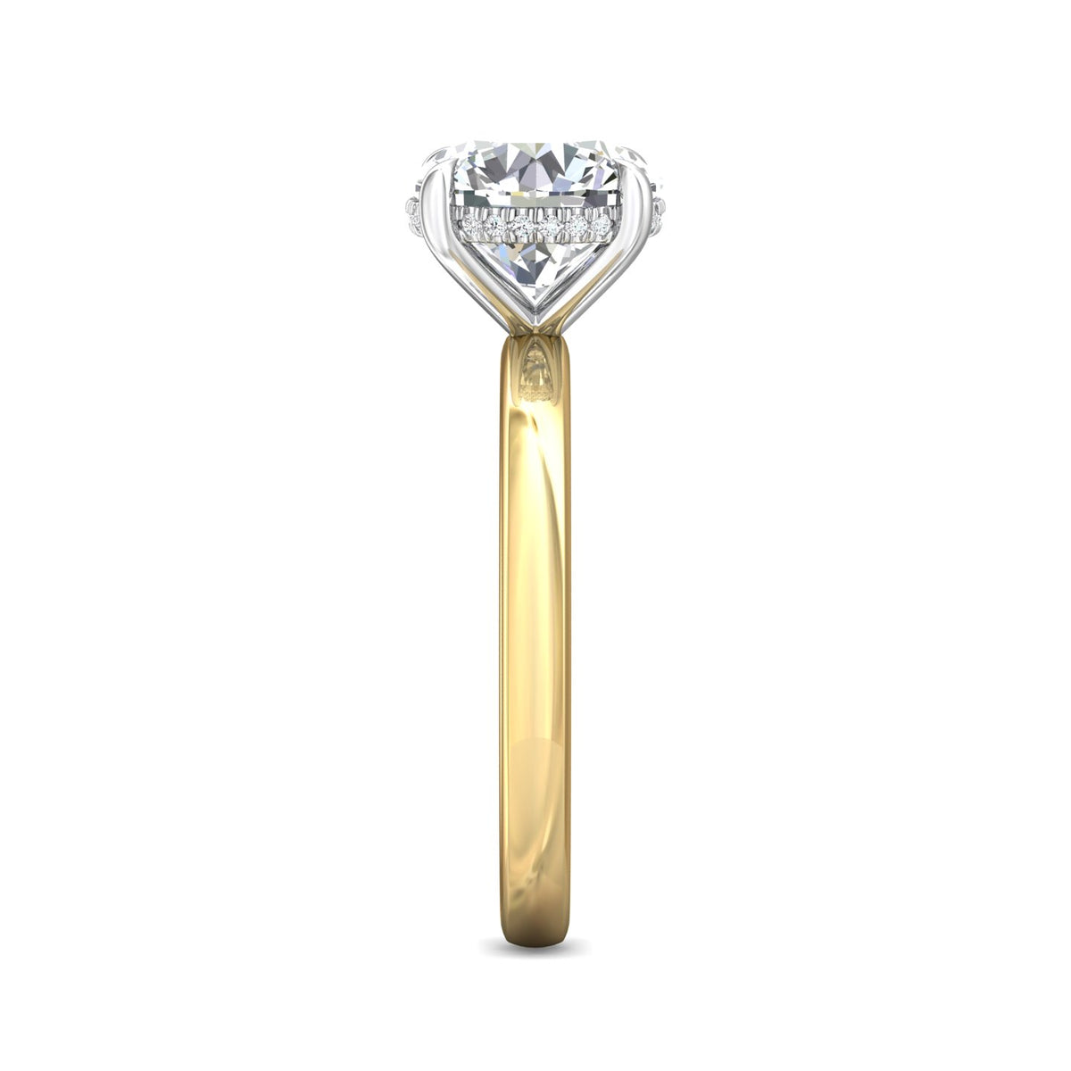 .06ct. t.w. Diamond Engagement Ring in 14K Yellow and White Gold