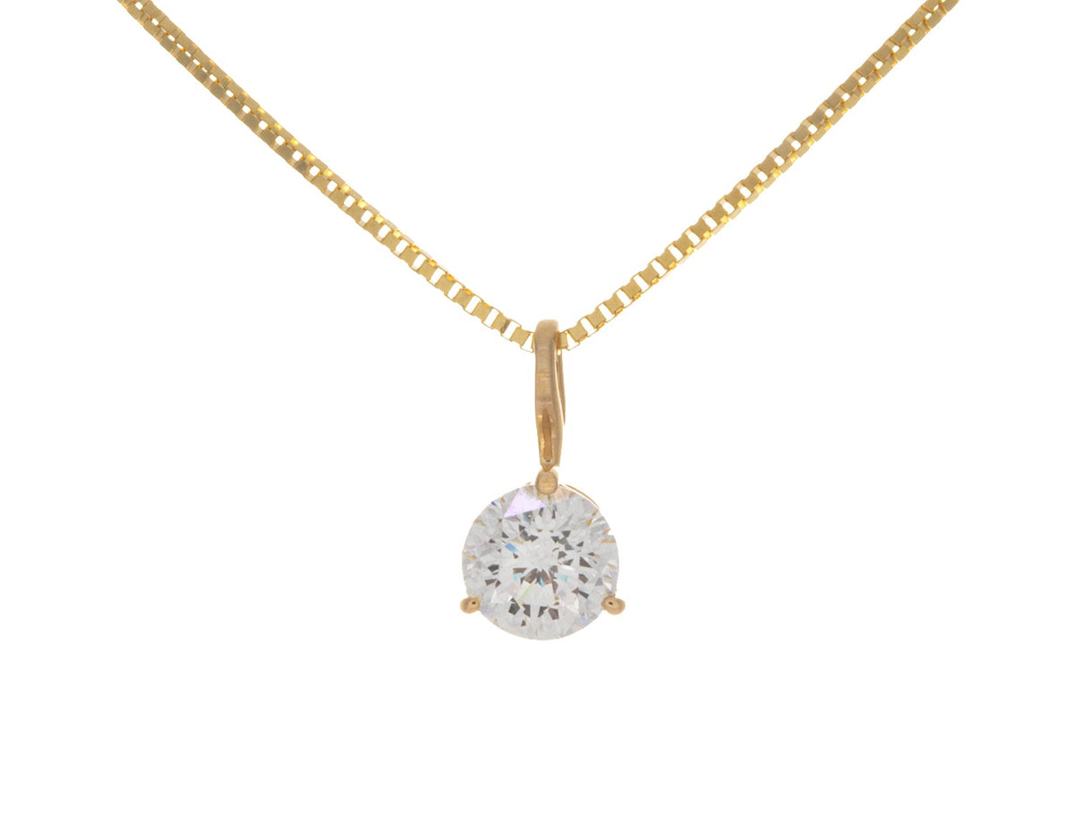 1/2ct. Round Cut Kessler 81 Diamond Solitaire Pendant in 14K Yellow Gold