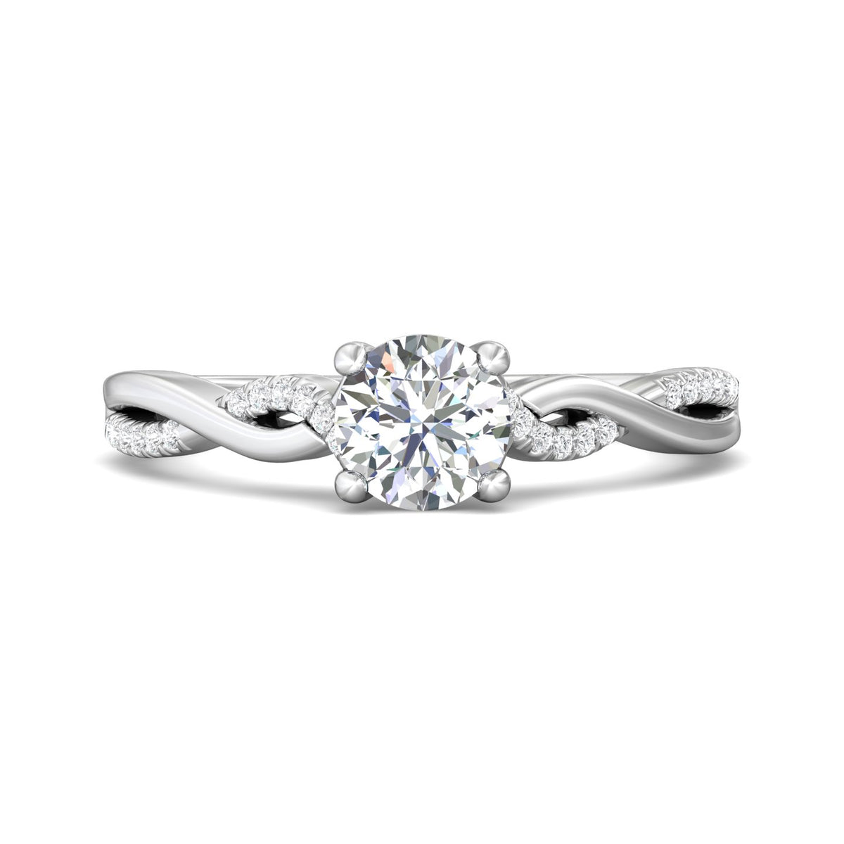 1/10ct. t.w. Diamond Engagement Ring in 14K White Gold