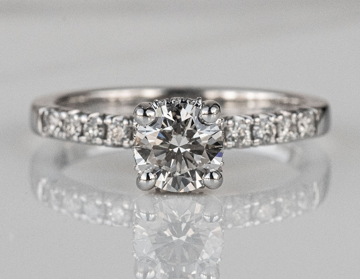 1ct. t.w. Newborn Lab Created Diamond Engagement Ring in 14K White Gold