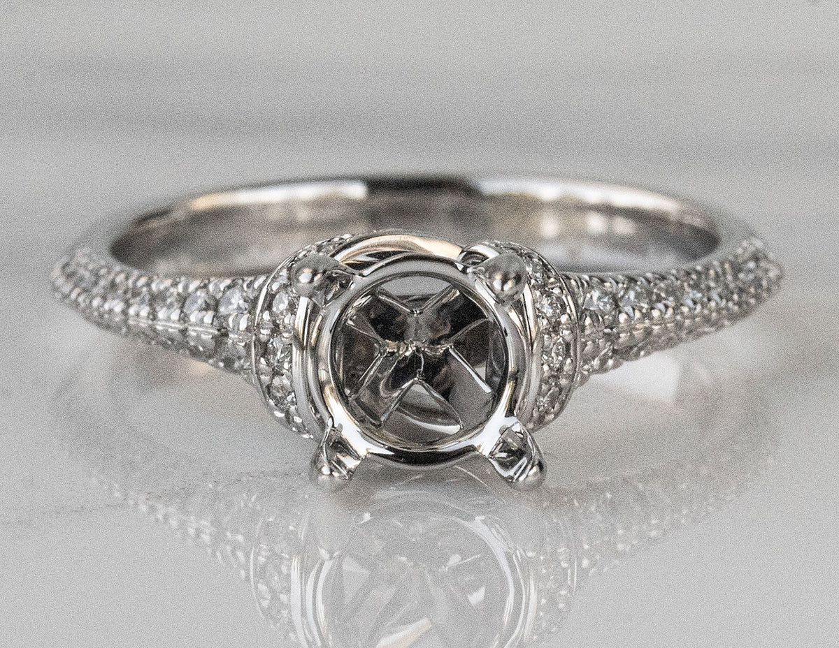 1/3ct. t.w. Diamond Engagement Ring in 14K White Gold