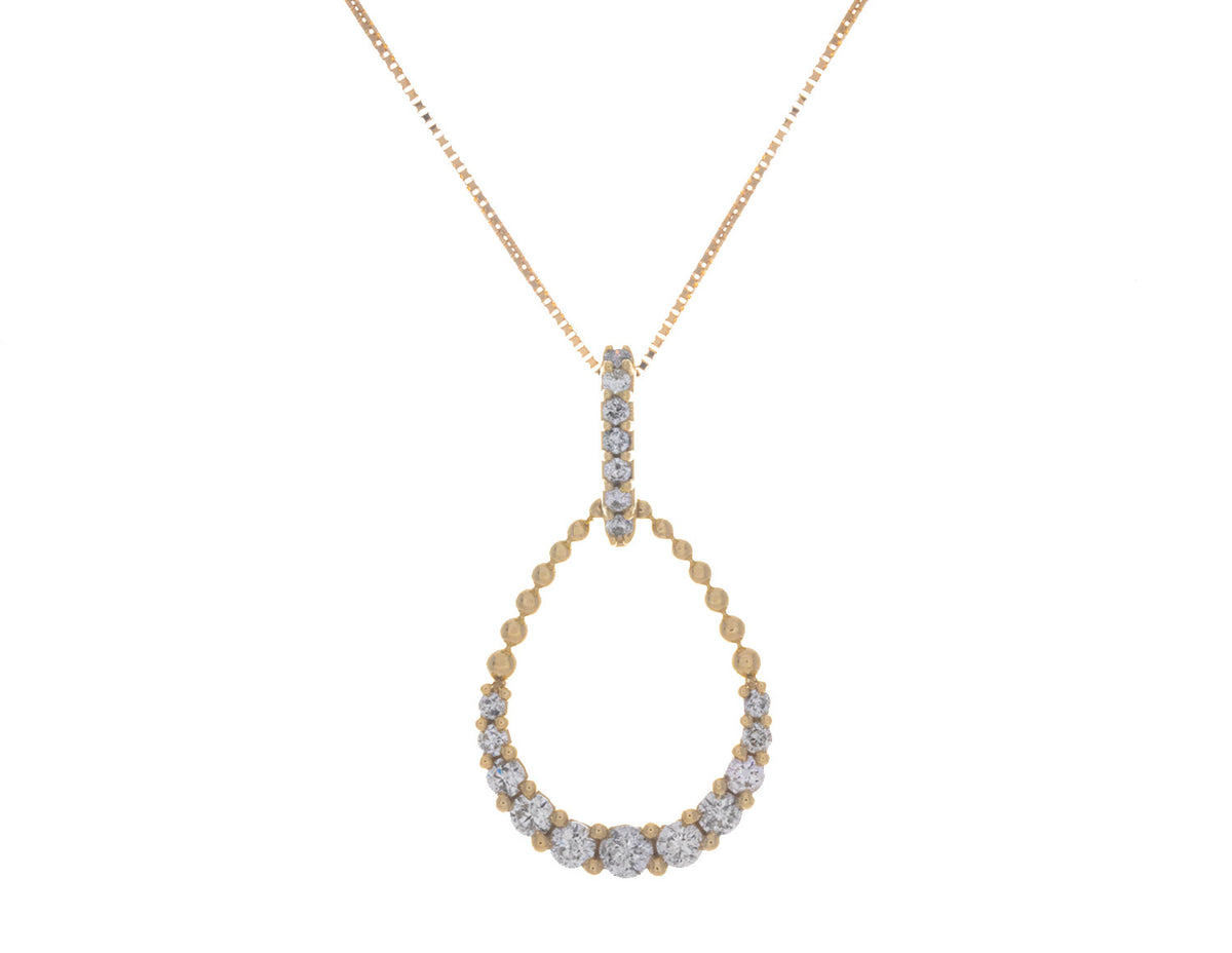 2/5ct. t.w. Diamond Pendant in 10K Yellow Gold