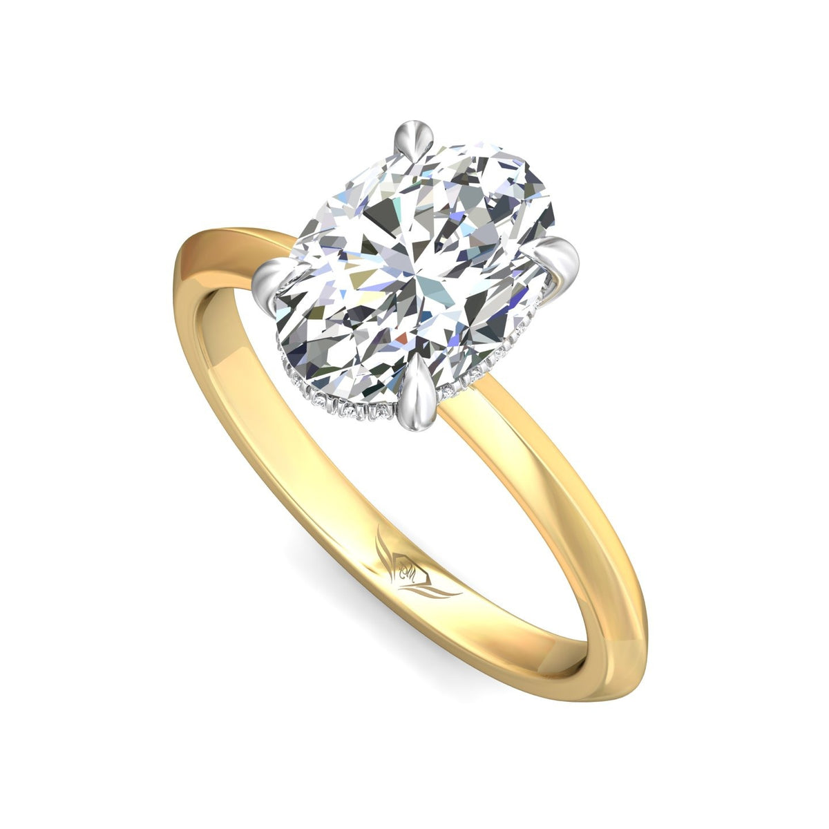 .05ct. t.w. Diamond Engagement Ring in 14K Yellow and White Gold