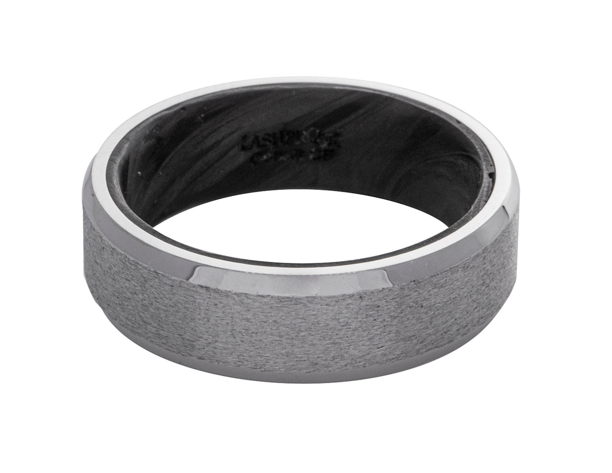 Cobalt Chrome and Forged Carbon Fiber Wedding Ring