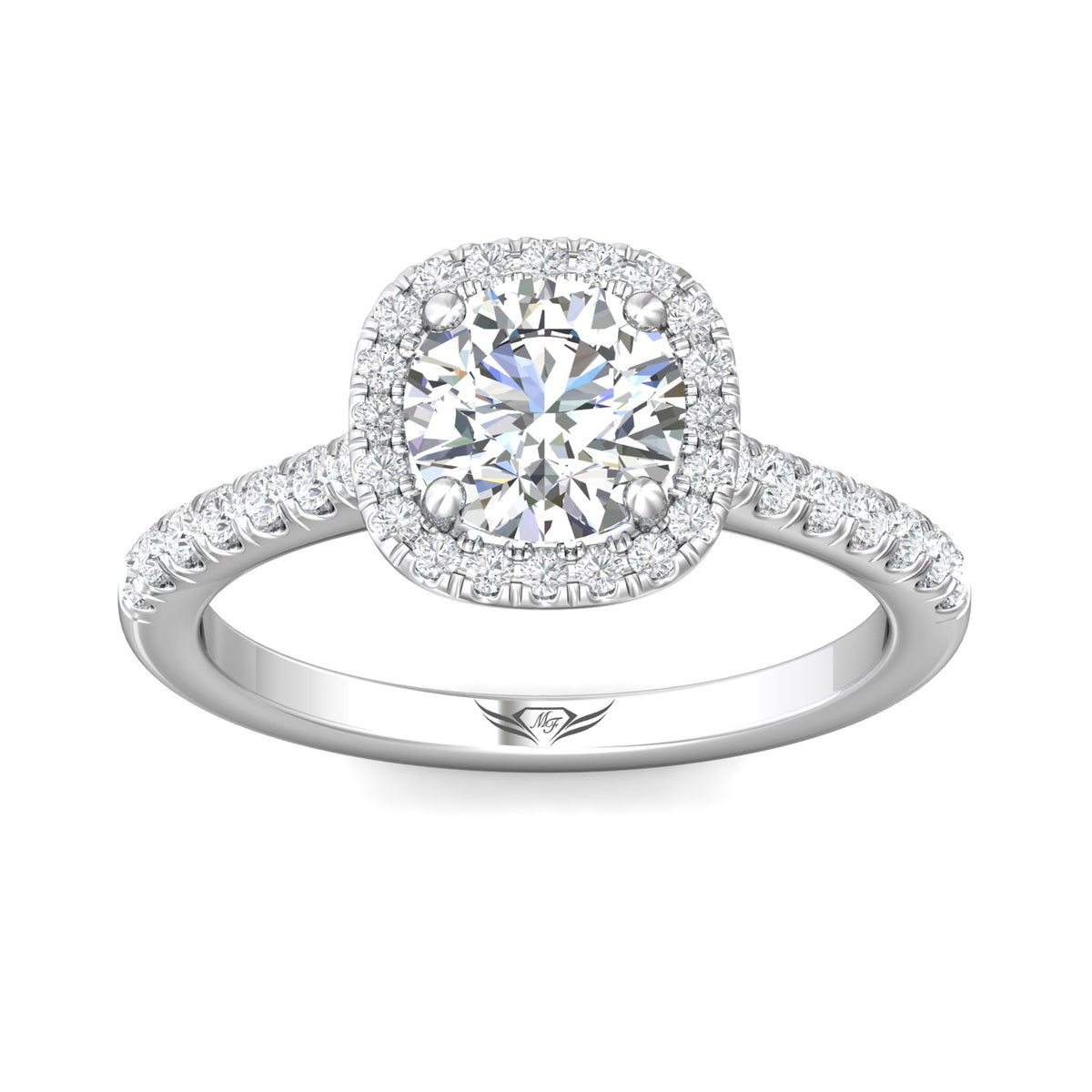 1/3ct. t.w. Diamond Engagement Ring in 14K White Gold