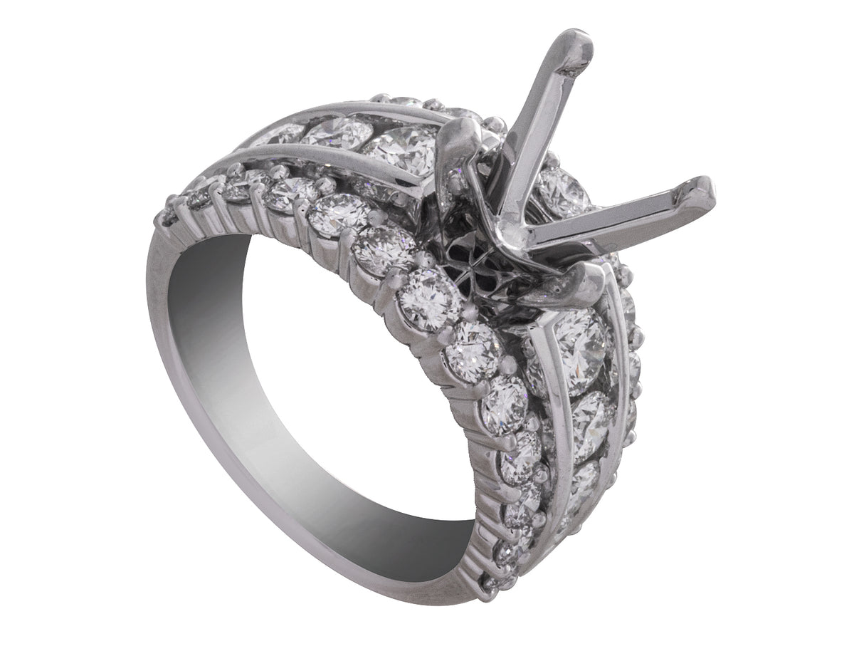 2 2/5ct. t.w. Diamond Engagement Ring in 14K White Gold