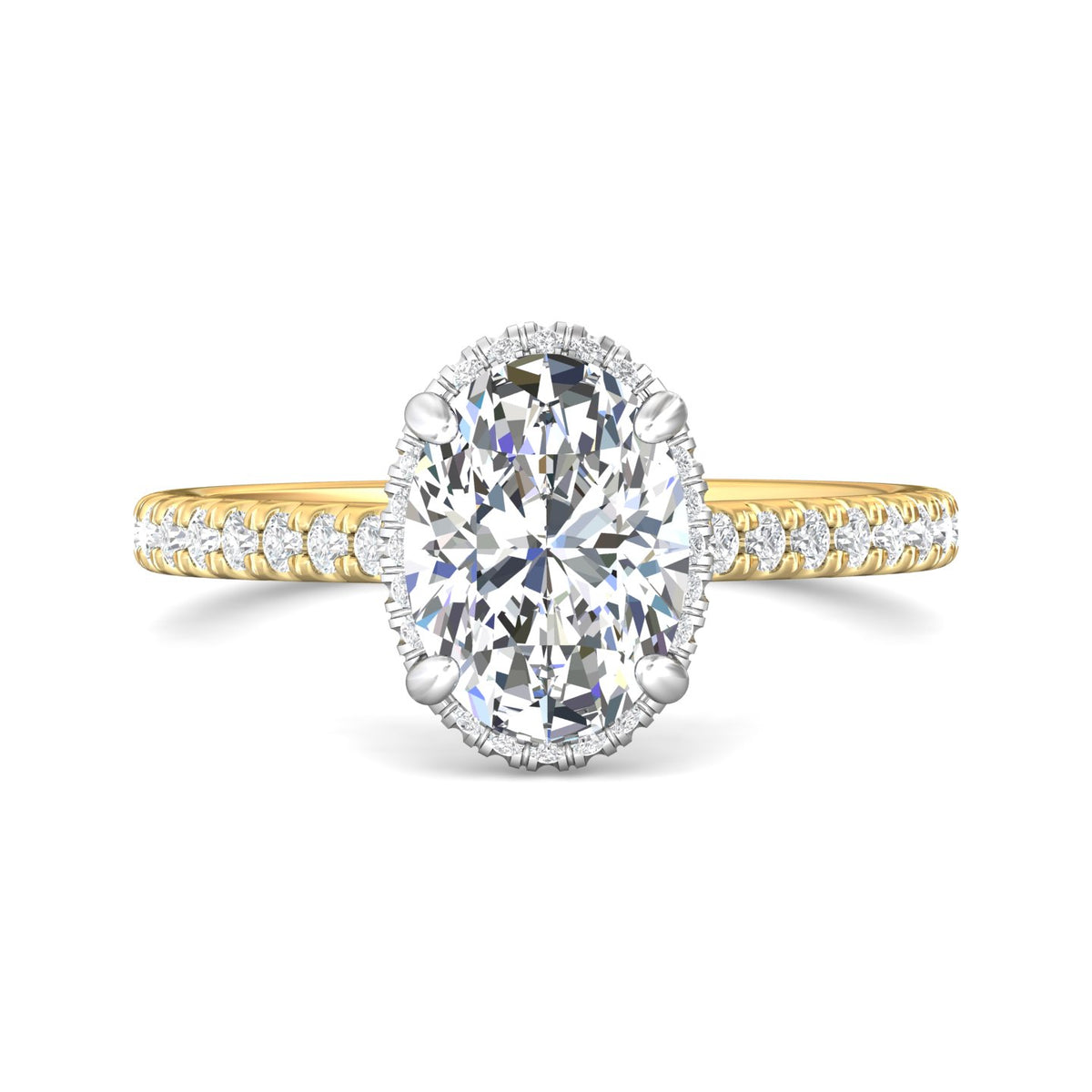 1/3ct. t.w. Diamond Engagement Ring in 14K Yellow and White Gold