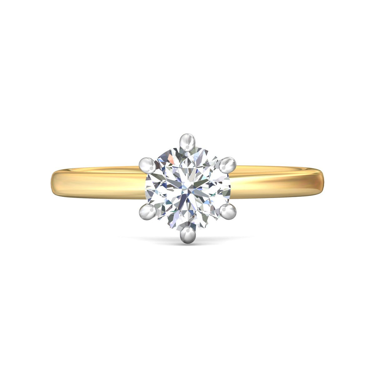 1/14ct. t.w. Diamond Engagement Ring in 14K Yellow & White Gold