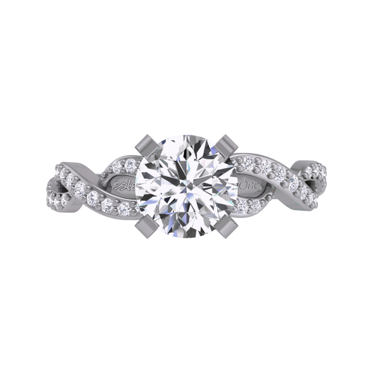 1/5ct. t.w. Diamond Engagement Ring in 14K White Gold
