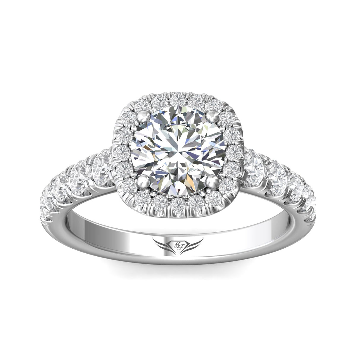 3/4ct. t.w. Diamond Engagement Ring in 14K White Gold