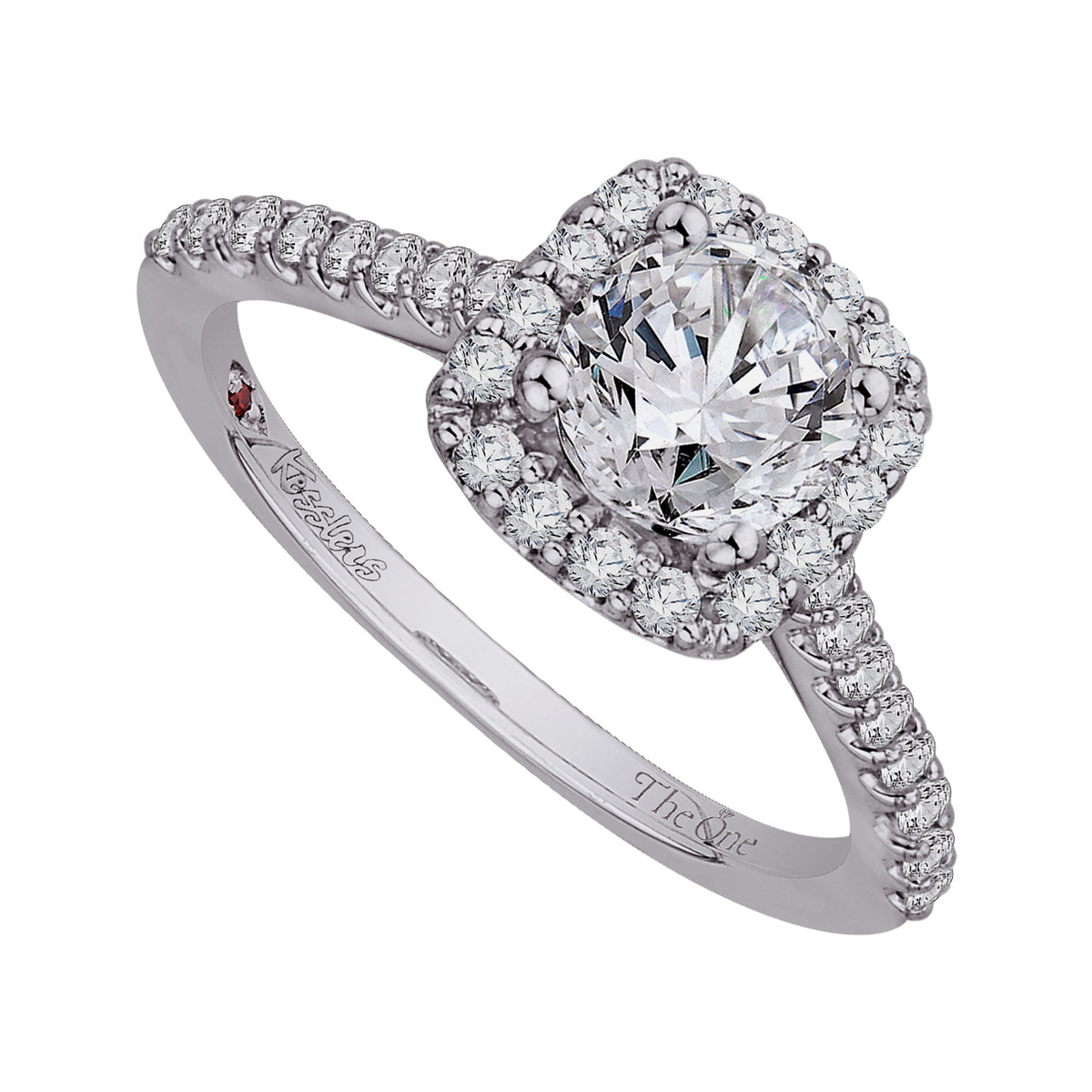 1/2ct. t.w. Round Cut Diamond Engagement Ring in 14K White Gold