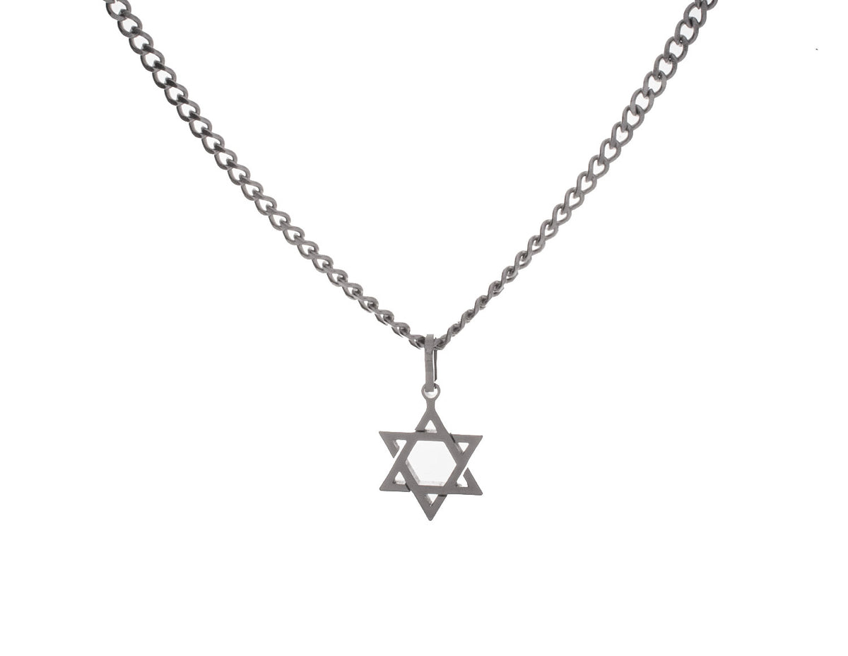 Stainless Steel Star Of David Pendant