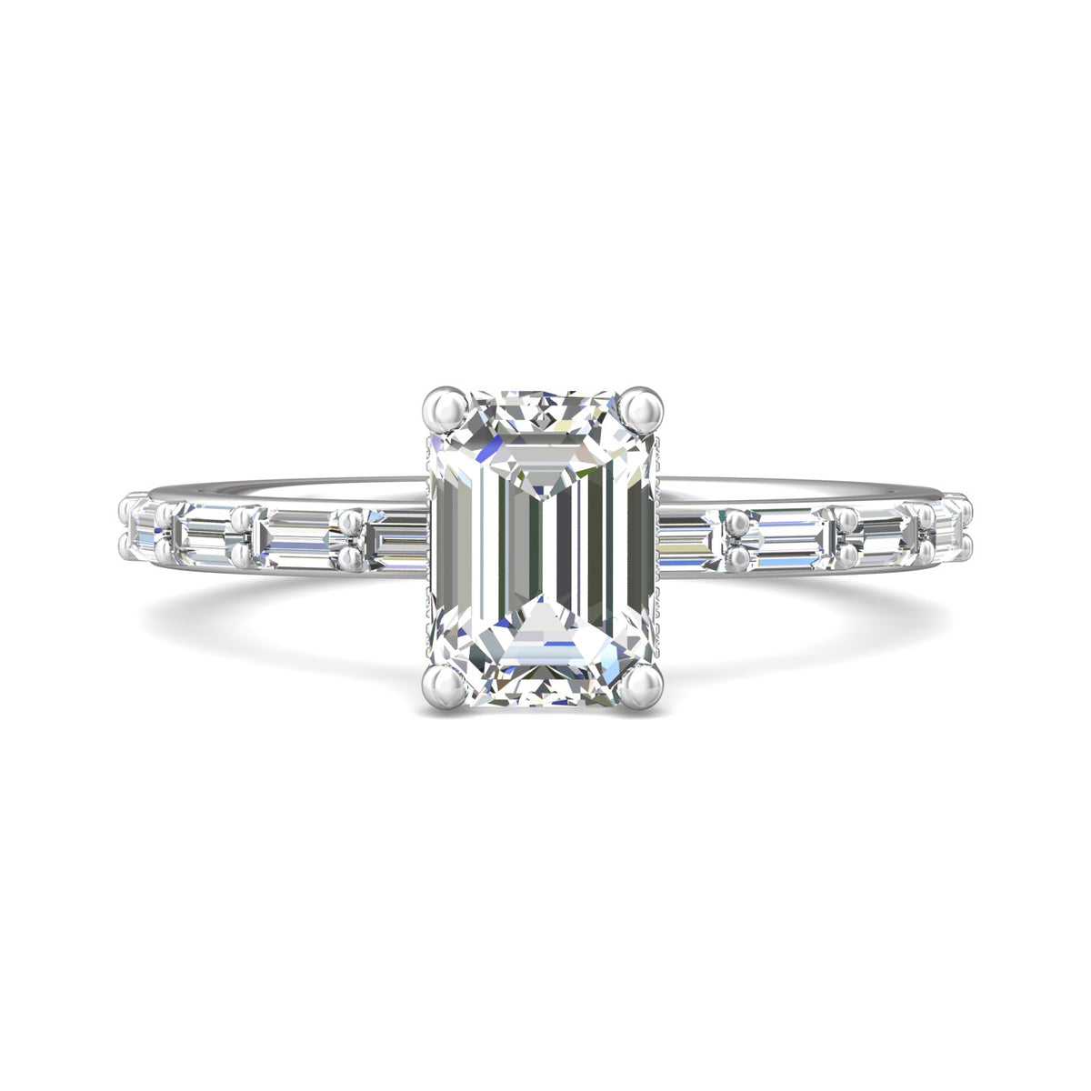 1 1/2ct. t.w. Diamond Engagement Ring in 14K White Gold
