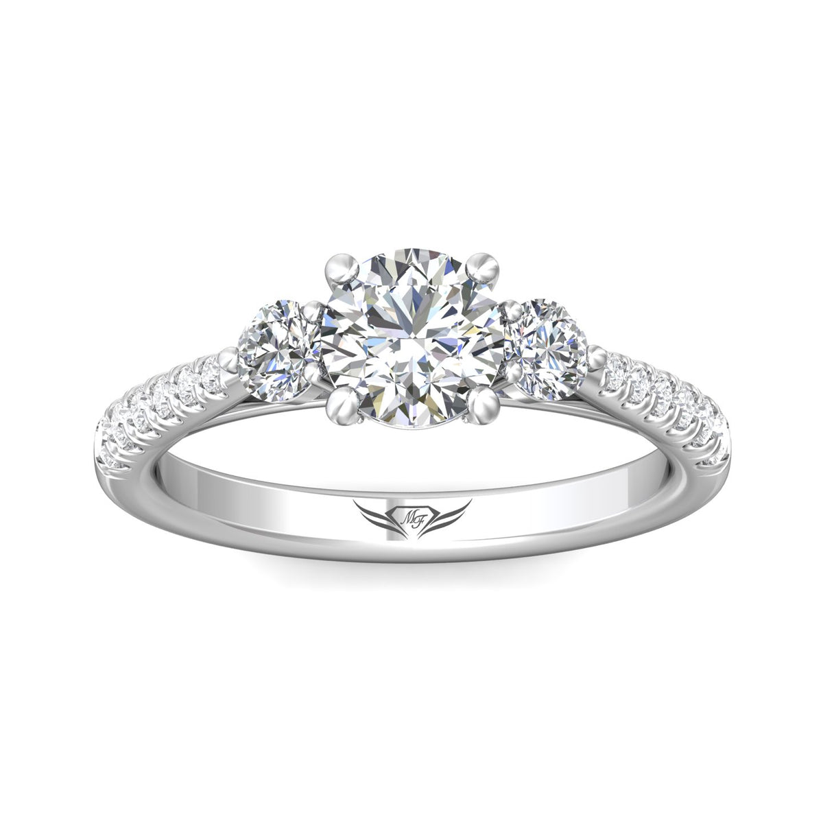 1/2ct. t.w. Diamond Engagement Ring in 14K White Gold